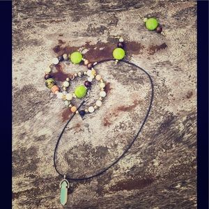 AngelAura in the Woods EarringsBraceletNecklaceSet